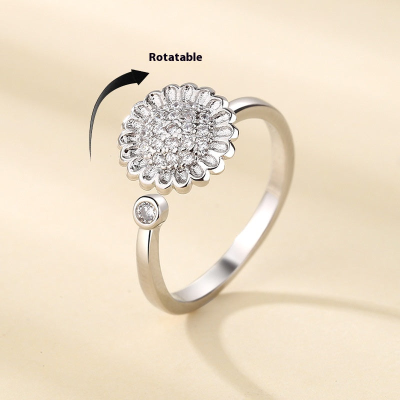Snurrbar Solrosring – Kreativ & Elegant Design