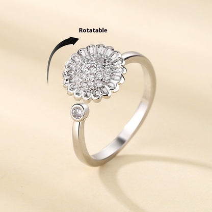 Snurrbar Solrosring – Kreativ & Elegant Design