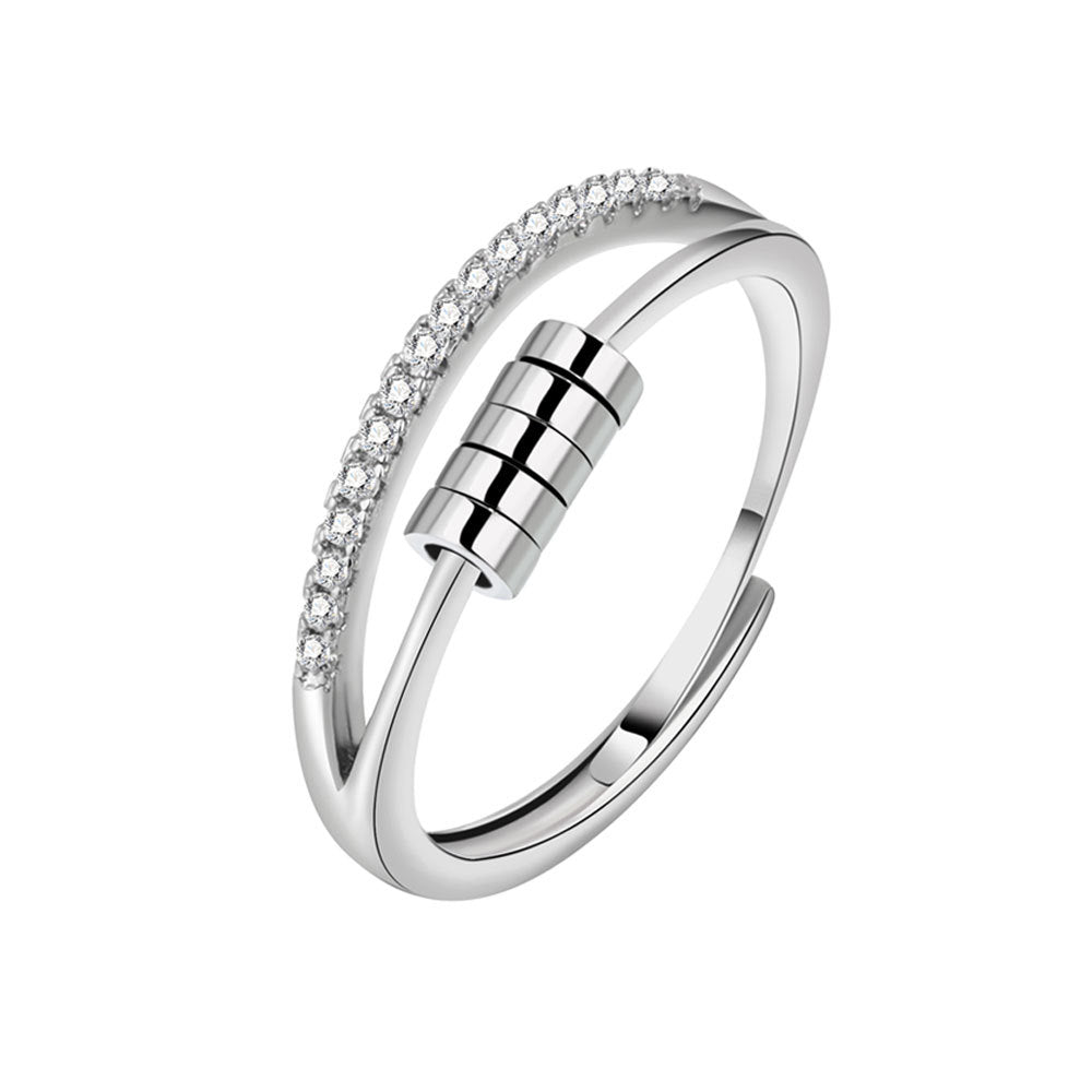 💍✨ Snurrbar Zirconring – Elegant & Stresslindrande ✨💍