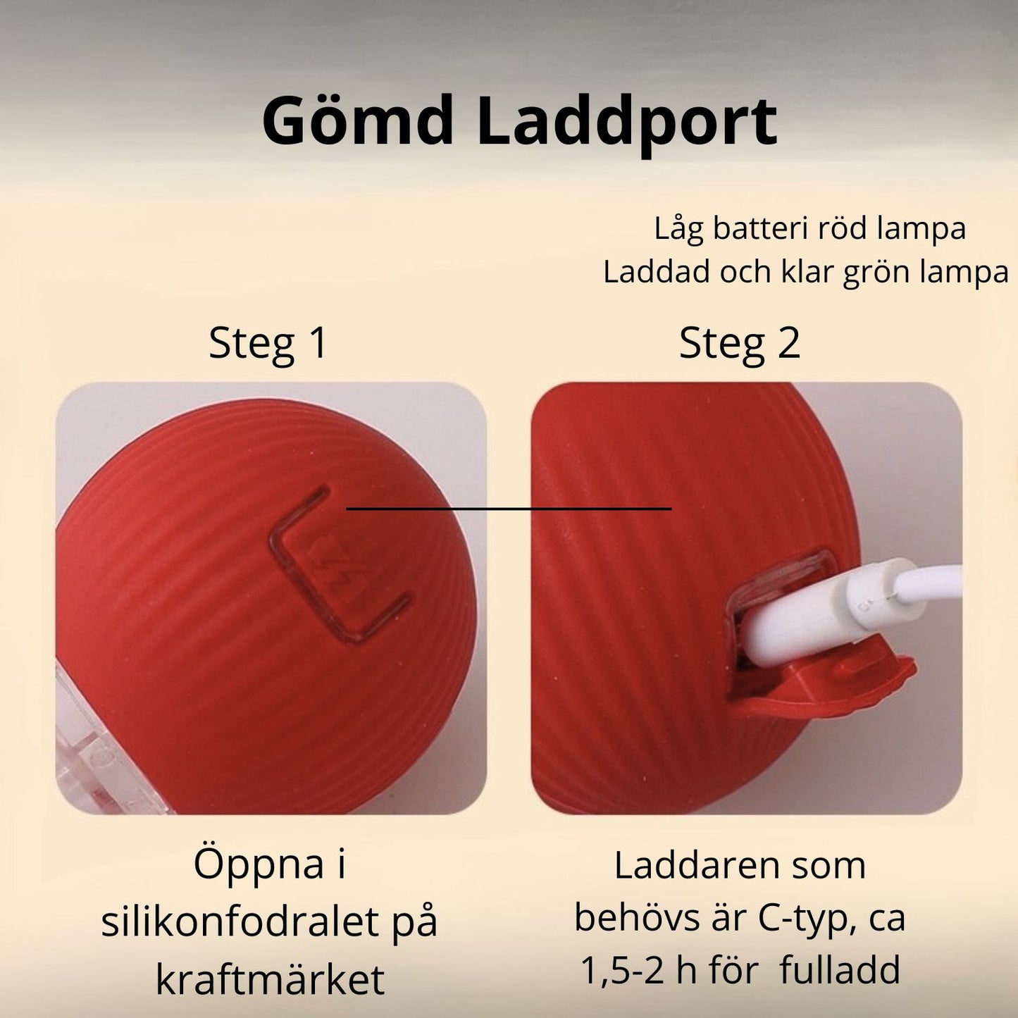 🐾 Interaktiv Kattboll med Stark Drivkraft & Fågelljud